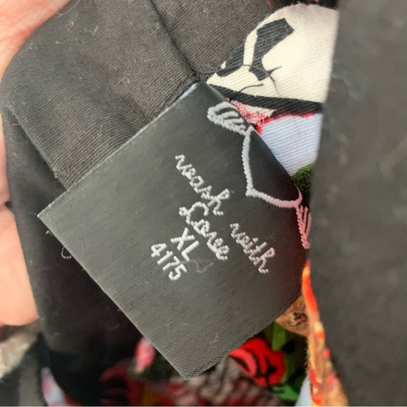 Hell Bunny Dress Dia De Los Meurtos Day Of The Dead Sugar Skull Pinup XL - Picture 8 of 9